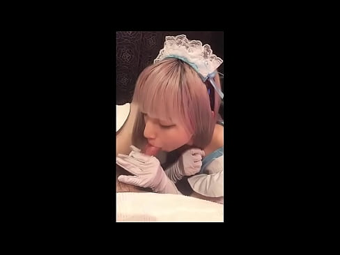 ❤️ Japoński Idol [mayuka], kostium francuskiej pokojówki, część 1, obciąganie i walenie konia z balsamem ❤ Anal porn at us ❌❤